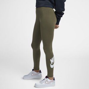 Nike Logo Leg-a-see Leggings - Olive